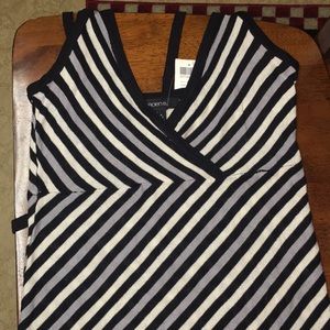 Arden B. Silk/rayon tank.